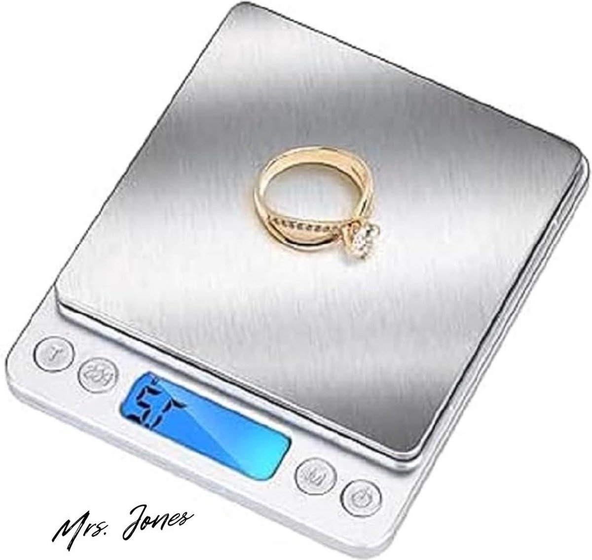 Mrs. Jones Precisieweegschaal digitaal koffieweegschaal 01 tot 3 kg roestvrij staal nauwkeurig met timer分钟 .