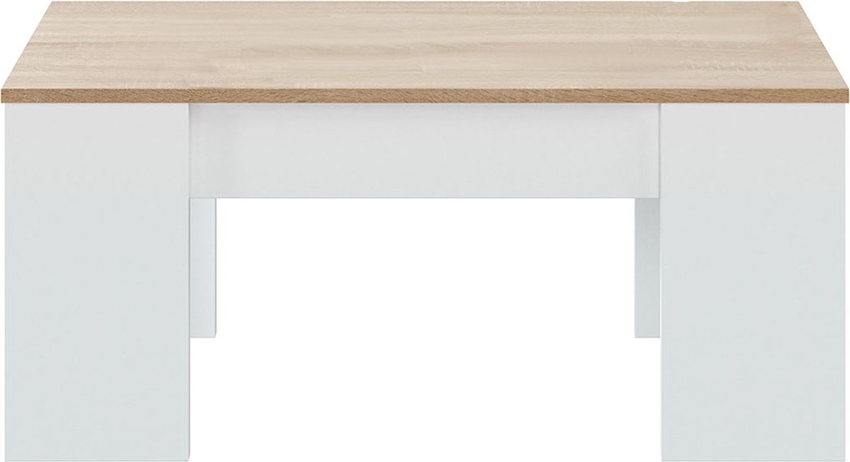 CALICOSY - Salontafel met Opklapbaar Blad L100 cm - Alida