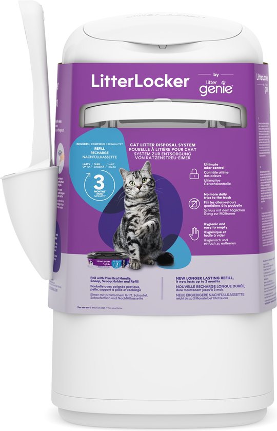 Litter Locker Litterlocker By Genie - Kattenbakaccessoires - 24.3x23x7 cm Wit