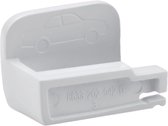 Kapsch Auto Car Voiture Tolbadgehouder ANWB Wit Tolkastje Via-T White Clip Fulli Tollbox Blanc Voetje Telepass Toll Box Holder Maut1 Tolbox Beugel APRR Télépéage Tolbadge Support BIP&GO