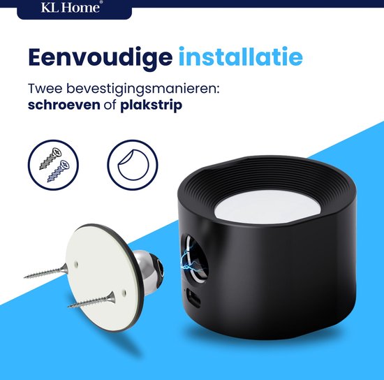 Feallive Led-wandlamp voor binnen, wandlamp met accu, 1