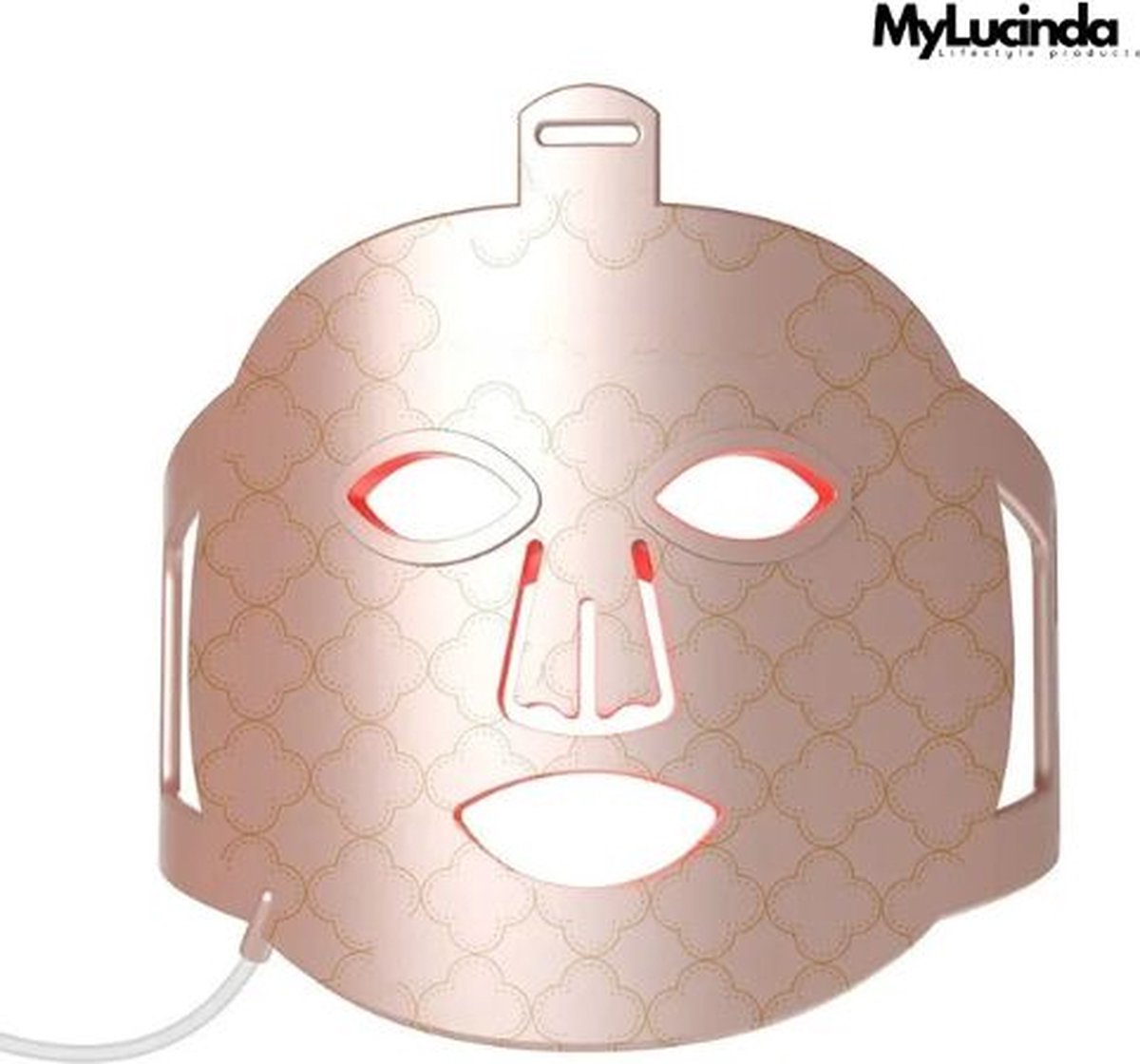 4-in-1 Flexibel LED Lichttherapie Masker – Infrarood voor Anti-Aging & Pigmentvlekken – Waterdicht, Zacht Silicone Design – Roze
