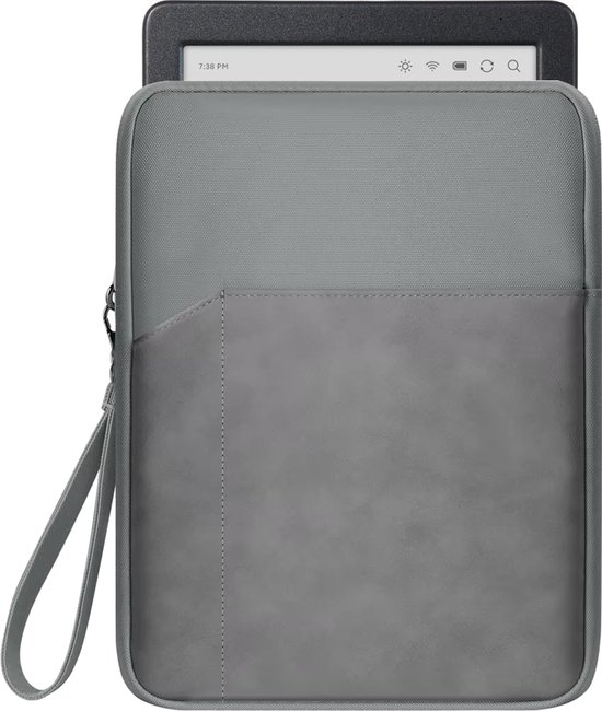 Premium E-reader Hoes Zwart - Waterdicht, Schokbestendig & Krasvrij - Met Zachte Fleece Voering - Geschikt voor Kobo / PocketBook / Boox / Amazon E-Readers tot 6 inch