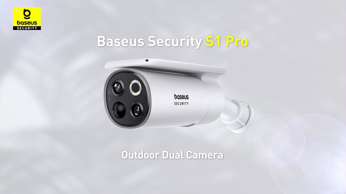 Baseus S1 Pro Dual Camera - Draadloos buiten - 3K