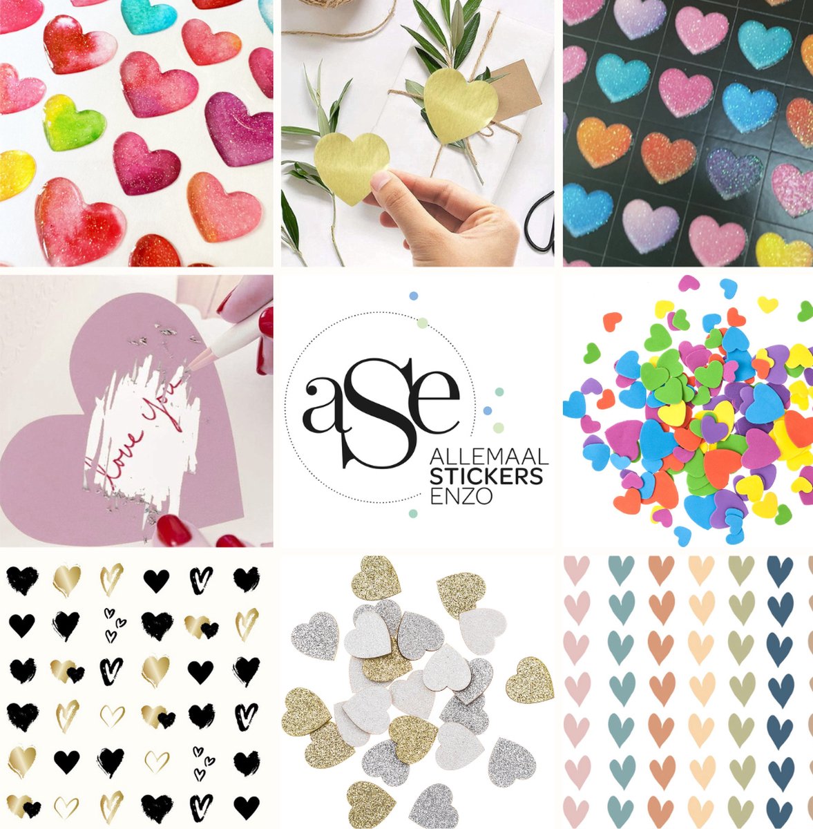 BHGT 120 stks Bruiloft Stickers Envelop Wax Seal Stickers Liefde Stickers Goud Hart Stickers 3.5cm Gift Stickers voor Bruiloft Uitnodigingen Engagement DIY Craft