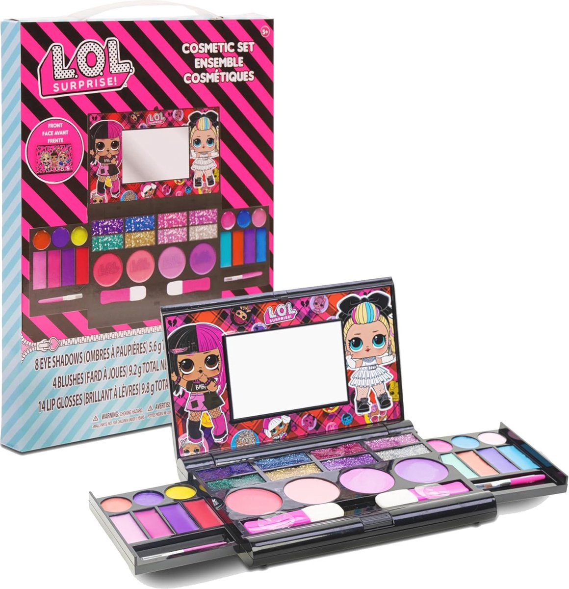 Kinderen Make-upset met Lipgloss, Oogschaduw en Blush | Geschikt voor 3 jaar en ouder