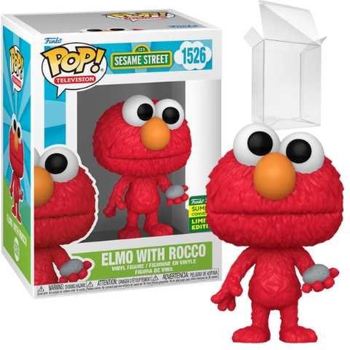 Funko Pop! Television: Sesame street - Elmo With Rocco #1526 [SDCC 24 Shared Exclusive]