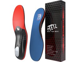 Feetz® 'ProSole' Hielspoor Zooltjes - Medische Inlegzolen voor Hielspoor, Fasciitis Plantaris & Platvoeten - Man & Vrouw - Ontworpen door Podotherapeuten - Maat 47