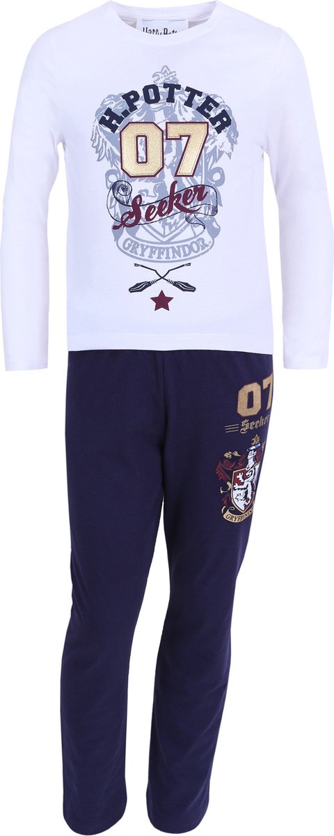 Witte en marineblauwe HARRY POTTER-pyjama