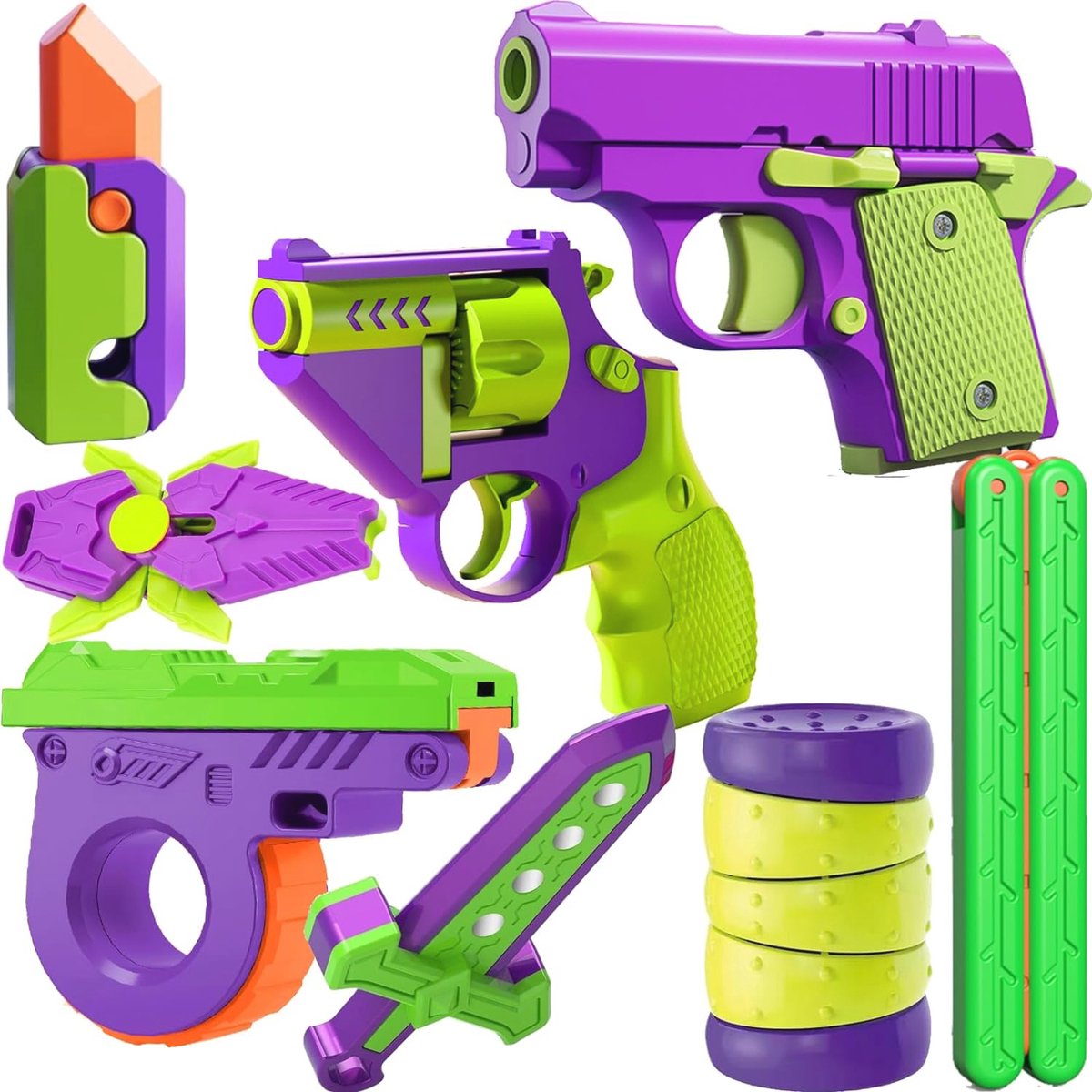 Fidget Speelgoedpistool - Anti-Stress Peuter Spel voor Kinderen en Volwassenen