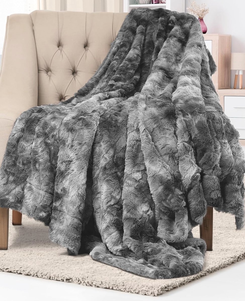 Dubbelzijdige Faux Fur Deken - Zacht, Pluizig en Warm