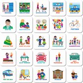 Smarfer - Magnetische pictogrammen voor weekplanner – Buiteneditie - planbord kind (4) - 50 stuks - voor kinderen – dag planning kind gezin – autisme planner – planbord magneten - dagritme kaarten - routine – weekplanner kind