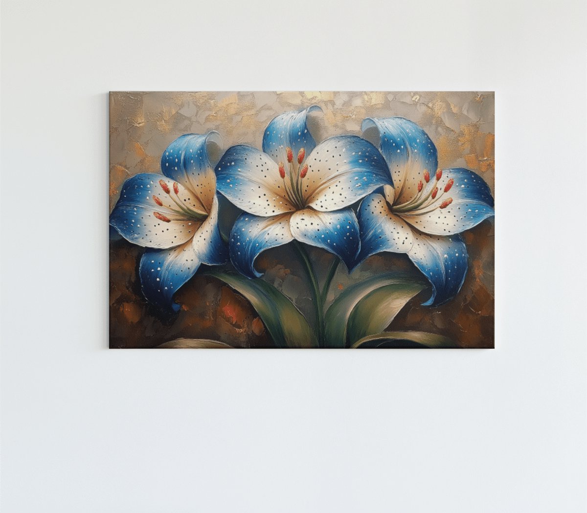 Canvas Schilderij Bloemen - Abstract - Bloem - Schilderijen - 1500x100x2 cm