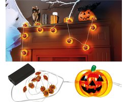 Fiestas Guirca - LED verlichting pumpkins (115 cm) - Halloween - Halloween Decoratie - Halloween Versiering