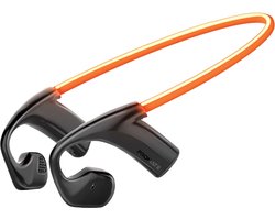 ProMate® RippleGlow - Open-Ear Wireless Neckband - LED Running Light - AudioConduct™ Technology - Multi-Point Pairing - 18 Uur Afspeeltijd - Ergonomisch Comfort - Voor Sport en Dagelijks Gebruik
