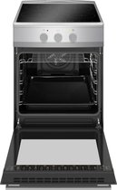 Bol.com Fagor FACI203S Inductiefornuis 50 cm breed met aangesloten 2 Fase Perilex stekkerkabel - Zilver aanbieding