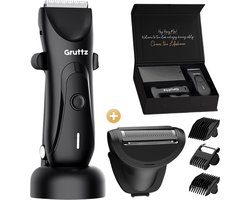 Gruttz Bodygroomer Mannen v3 PRO - Body Trimmer & Shaver - Gemaakt voor Schaamstreek - Inclusief Travelbag