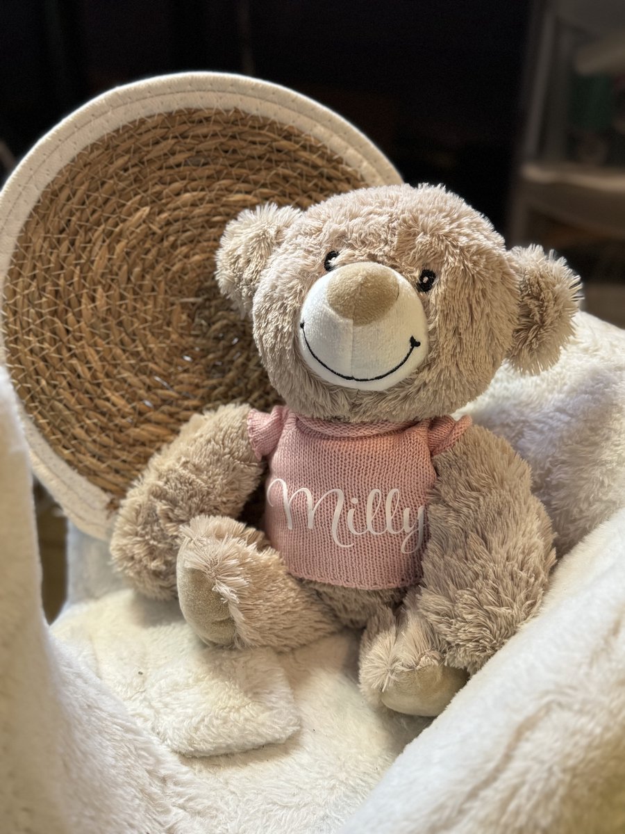 Goedkoopste Knuffelbeer met naam te personaliseren beige