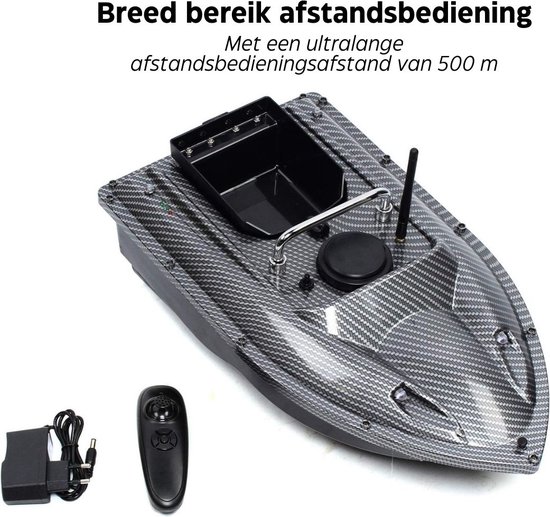Voerboot Karper - Voerboot Met 1,5 Kg Laadvermogen - Inclusief Accu - 2 Propellers - Baitboat Met Afstandsbediening Draadloos 500 Meter - Visspullen Accesoires — afbeelding 4