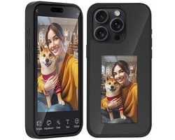 NFC Telefoon Hoesje - DIY Foto Inkt - iPhone 13 Pro Max - Zwart - Telefoon - Telefoonhoesjes - Smart E-Ink Scherm - Digitale Fotolijst - Aventra Custom NFC hoesje
