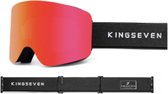KingSeven - Randloze Unisex Skibril met UV400 en Polarisatiefilter - Magenta - Model Z298