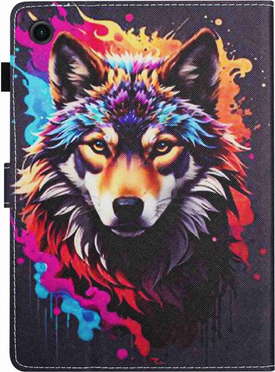 Étui de protection de Luxe pour Samsung Galaxy Tab A9 Plus - 11 - Loup