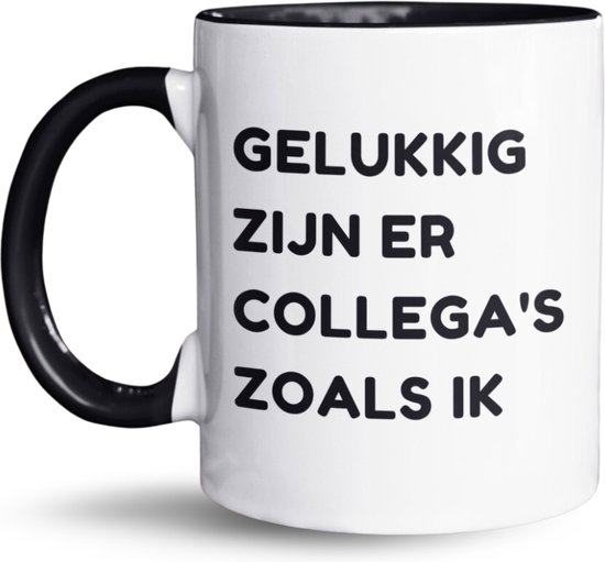 NietMokken.nl - Funny Mug 325 ml - Heureusement, il y a des collègues comme moi - Mug Humour pour le bureau - Cadeau pour collègues - 11 oz