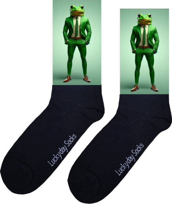 Opkikker afbeelding sokken - verjaardag cadeau - moederdag - vaderdag - opkikker cadeautje - kerst cadeau sokken - valentijnsdag - socks waar je happy van wordt - vrolijke sokken - leuke sokken voor heren en dames - grappige sokken - leuk cadeau - m