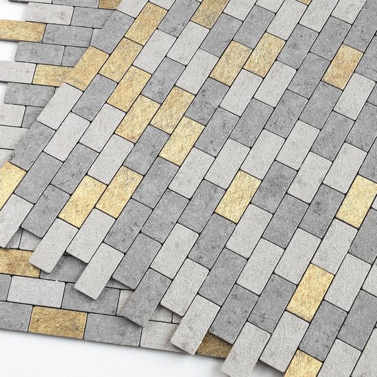 Hode 24 Stuks 15x15cm Grijze Tegels Voor Badkamer Keuken - Peel en Stick Backsplash Zelfklevende Muur Vinyl - Waterdicht Oliebestendig DIY