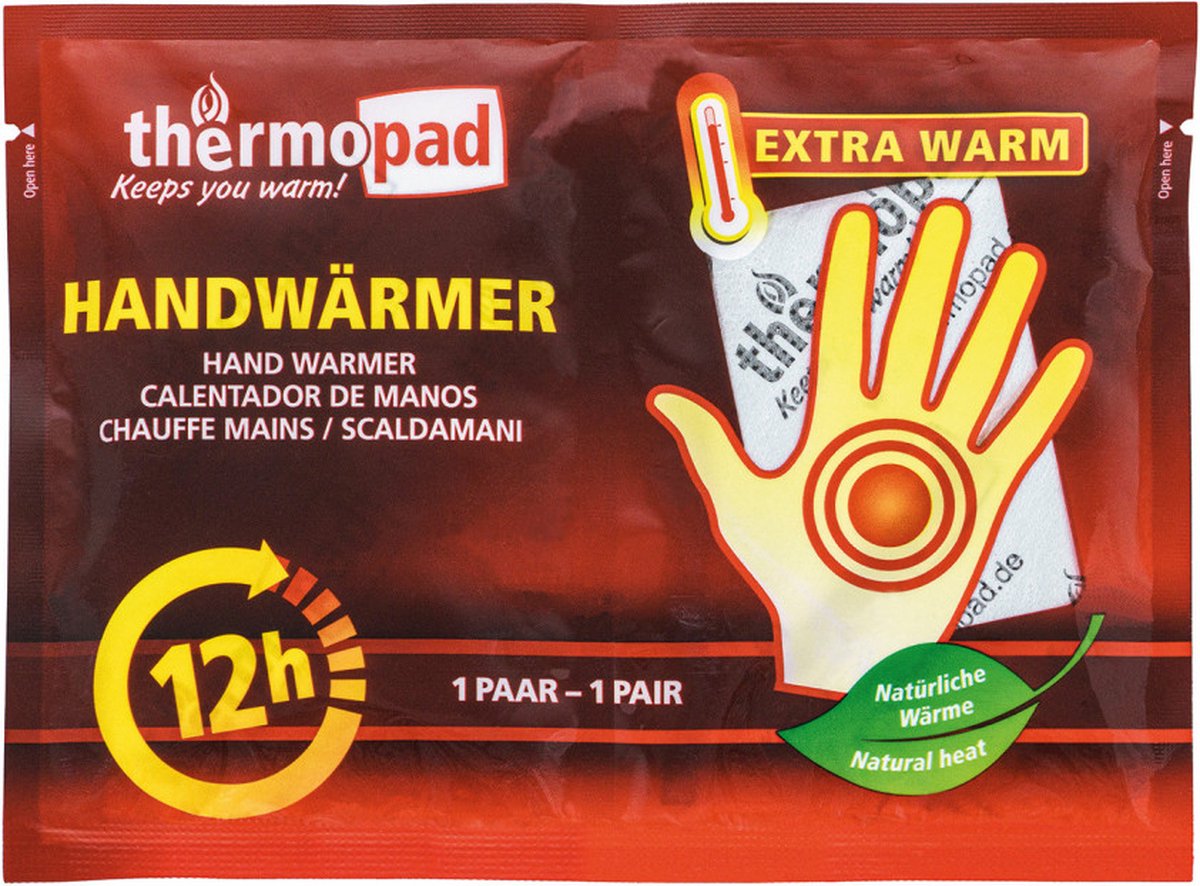Goedkoopste Thermopad - Handenwarmer Duo pack (2 stuks) - Eenmalig gebruik - 12 uur