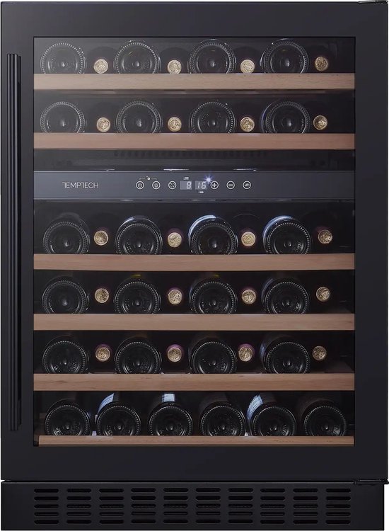 Temptech CLX60DB Wijnkoelkast 46 Flessen 2 Temperatuurzones - Temptech - €1.699,00