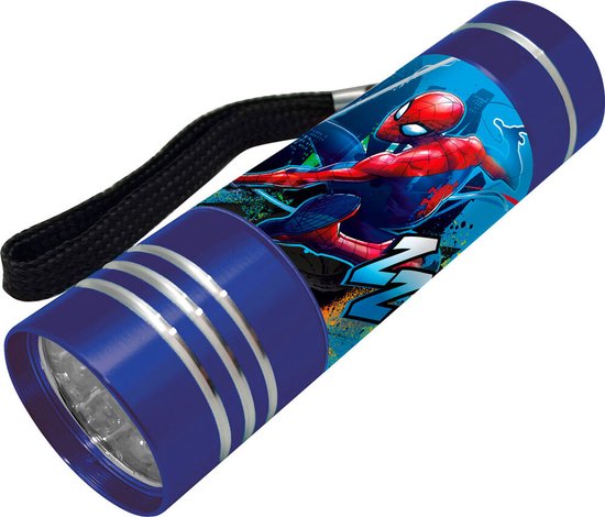 Foto: Marvel spider man aluminium led zaklamp 1 stuks spiderman