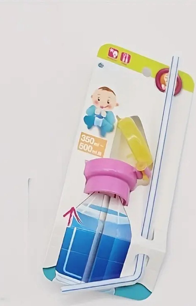 Goedkoopste Deksel voor Kinderwaterfles - Morsbestendige Dop met Rietje - Veilig Drinkrietje voor Kinderen - Past op 350-500 ml Flessen - Blauw - Losse Rietjeskleuren
