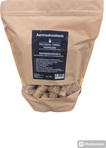 Houtskool Handel Nederland - Aanmaakwokkels 1 KG (ca 75 stuks) - Aanmaakblokjes - Aanmaakkrullen - Houtwol - Geur en smaakloos - Aansteken BBQ - Kachel/Openhaard