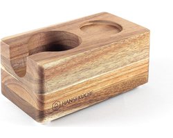 Tamperstation 51 mm van duurzaam acaciahout - Barista accessoires voor perfecte espresso