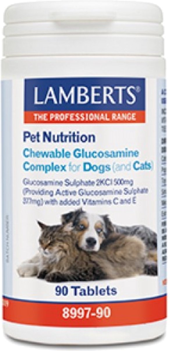 Goedkoopste Lamberts Glucosamine kauwtabletten voor hond en kat 90 Tabletten