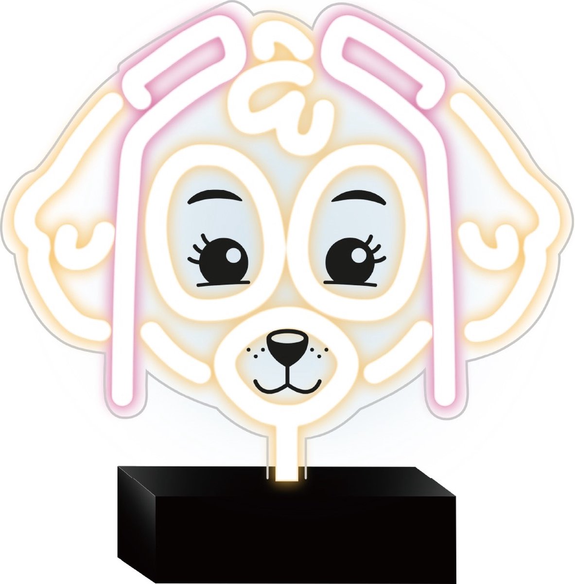 Nickelodeon Neon LED Skye - Paw Patrol - Tafellamp - Bureau lamp - Paw Patrole Skye lamp - Lamp