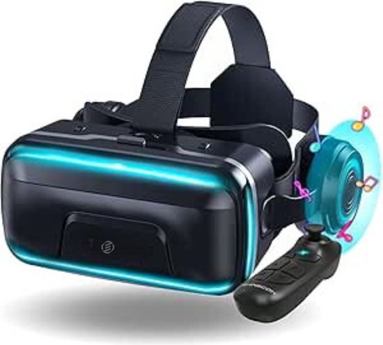 Foto: Xerolax vr bril virtual reality bril met controllers verstelbaar wit