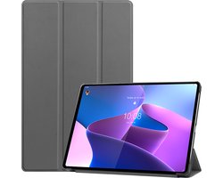 Cazy tablet Hoes geschikt voor Lenovo Tab P12 Pro - TriFold Bookcase - Grijs