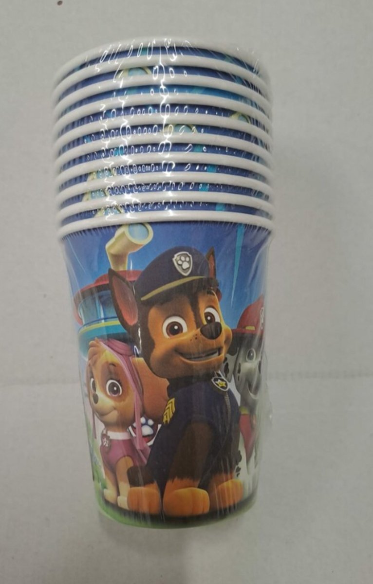 Goedkoopste Paw Patrol Kartonnen Bekers 10 stuks Uitkijktoren