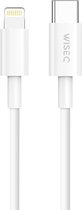 Oplaadkabel geschikt voor Lightning naar USB C - Geschikt voor Apple iPhone 14/13/12/11/X - Fast Charging Datakabel - Wit - 1 Meter - WiseQ