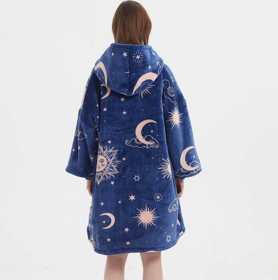 Inovra ® Couverture à capuche surdimensionnée confortable pour Adultes et jeunes, chaude et douce avec doublure Sherpa