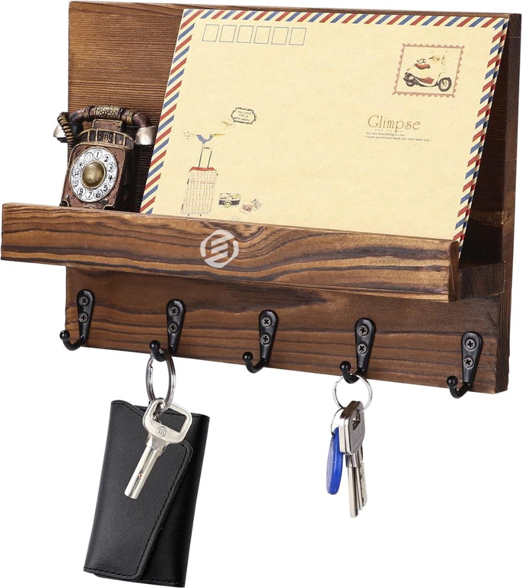 Equivera Sleutelbakje - Sleutel Bakje - Sleutelrekje - Sleutelschaal - Bakje voor Sleutels - Opbergbakje Sleutel - Opbergbakje Sleutels - Bakje voor Sleutel - Sleutel Opbergen - Sleutelhouder - Sleutel Houder - Sleutel Organizer - Ook als Post Organi