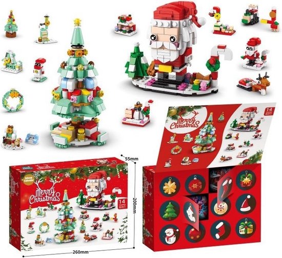 Calendrier De L'Avent 2025 Construction Fleurs - 24 Boîtes Surprise Avec Mini Modèles à Assembler