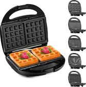 Bol.com Dailysuppliess Contactgrill - Tosti Apparaat - Tosti-ijzers - Panini Grill - Zwart met Zilver aanbieding
