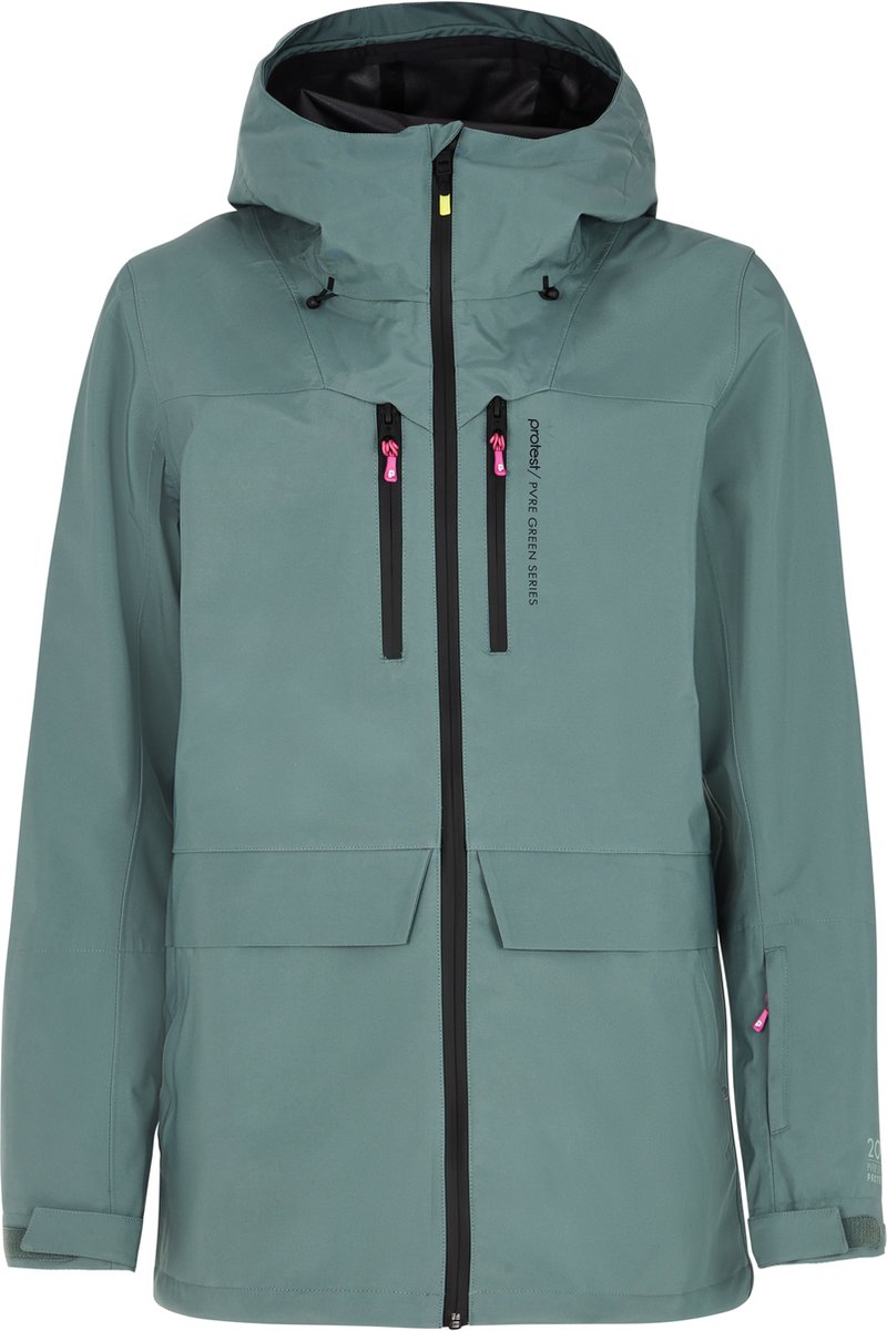 Protest Prtmoose – Skijas Dames – Waterafstotende afwerking – Winterjas – Waterkolom 20K Evergreen