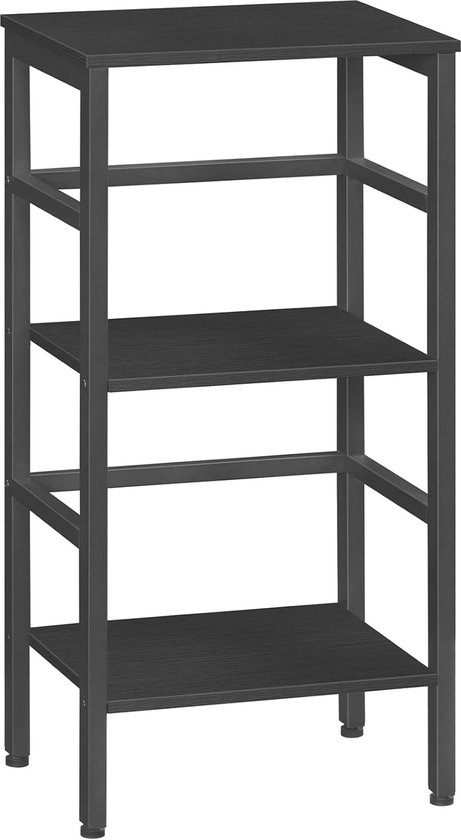 Relaxdays ladderrek met 4 etages, staand, voor planten, boeken & decoratie, HBD: 136 x 44 x 31,5 cm, modern, in het wit