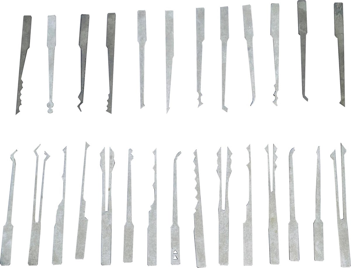 27-delige Lock Pick Set voor Professionals en Beginners - Inclusief Handgreep en Diverse Opzetstukken voor Deursloten en Autosloten — cadeau in Hobby - foto 3