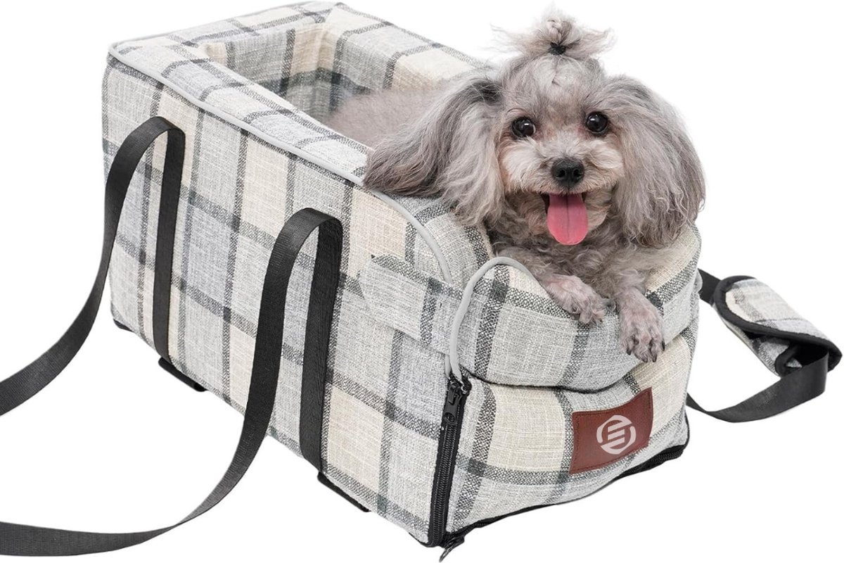 Equivera Hondenmand Auto - Autostoel Hond - Automand Hond - Hondenstoel Auto - Hondenmand Auto Achterbak - Hondenkussen Auto - Honden Mand Auto
