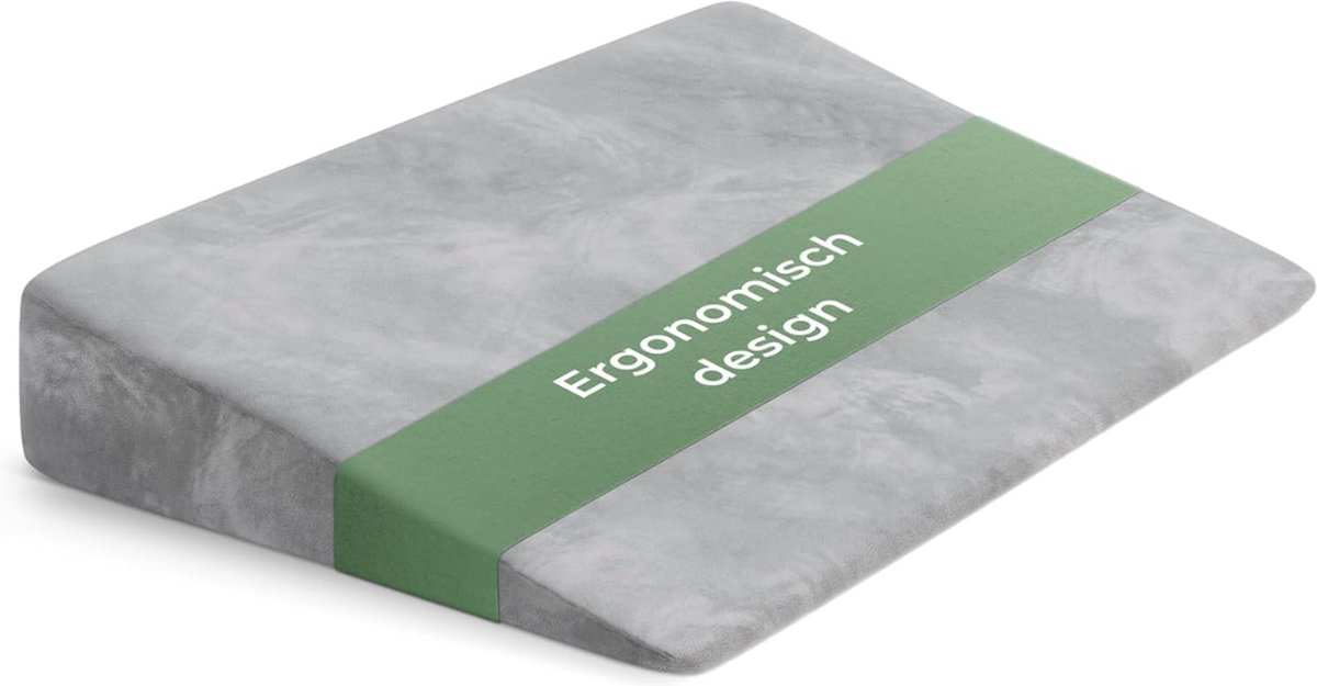 Solacis Leeskussen voor in bed - Zitkussen - Lekker lui lezen - Ontspanningskussen - Bookseat - Must have om lekker te lezen!